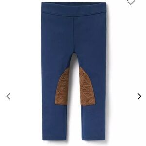 Janie and Jack navy riding pant-Size 4T